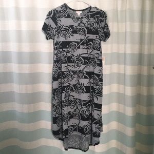 NWT LuLaRoe Carly Dress Striped Rose, Hard to Find